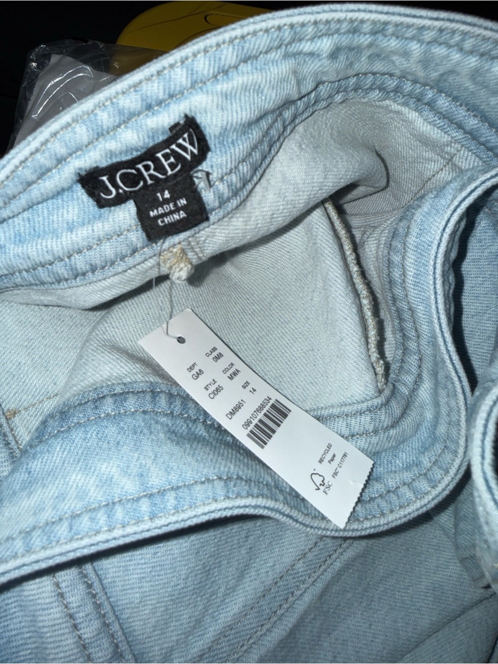 J.crew Women’s Denim skort Montauk Wash Size 14 - Picture 12 of 12